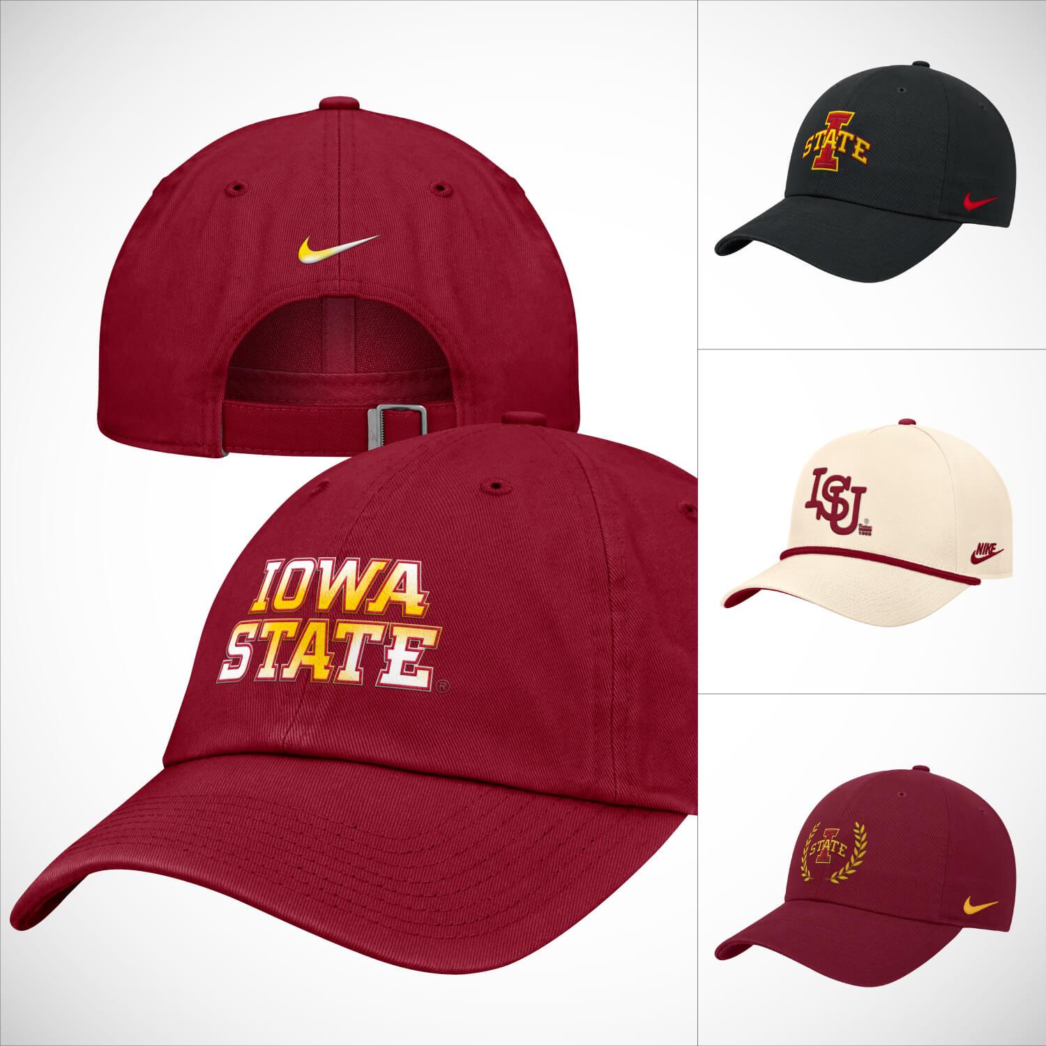 A collage of Nike Hats